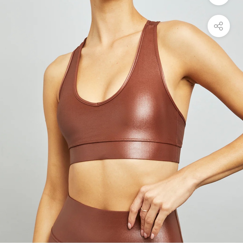 NWT Carbon38 Action Bra 2.0 in Takara Shine Cappuccino - Small